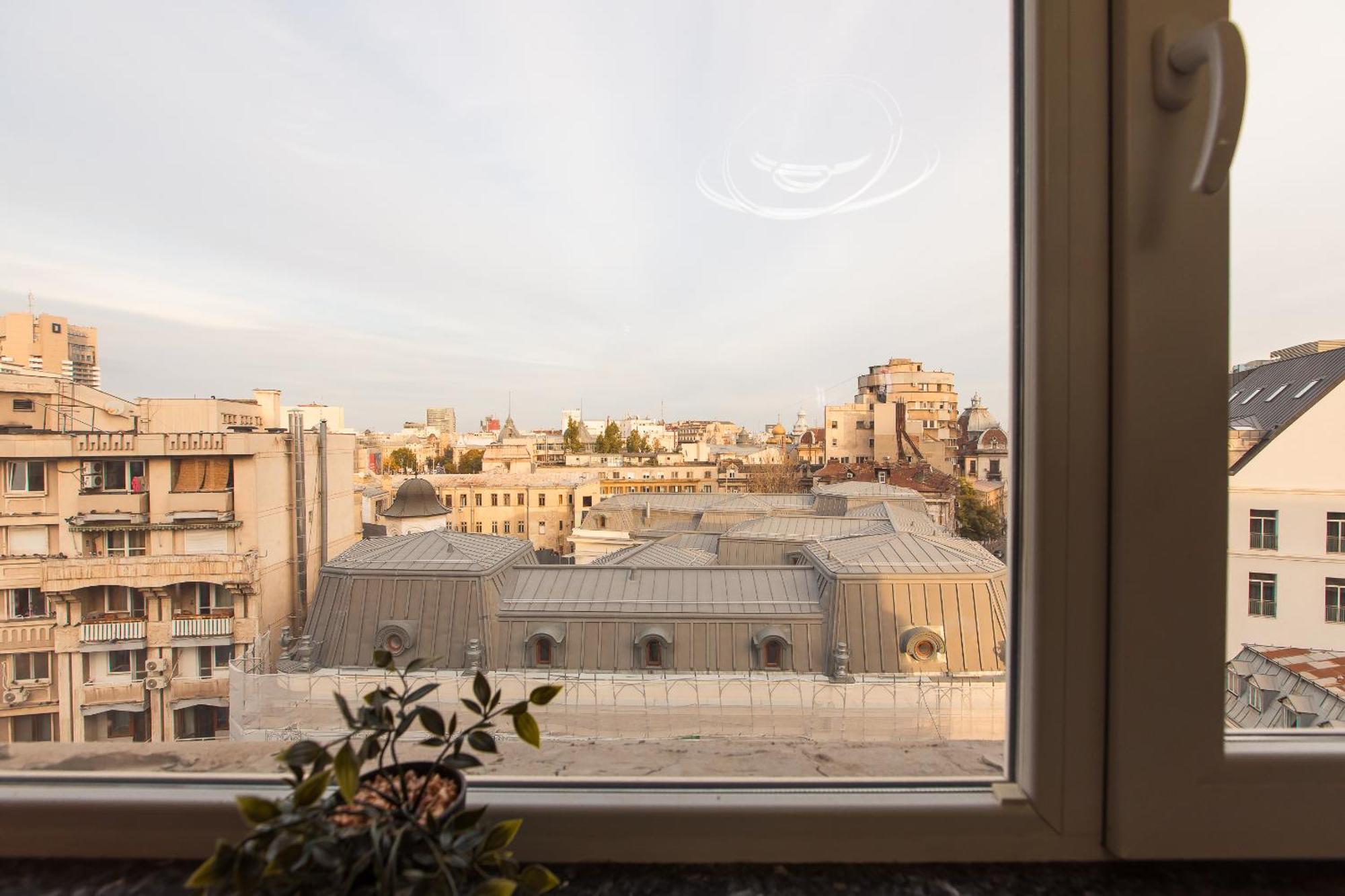 Royalty Apt With City Views On Calea Victoriei Bukarest Exterior foto