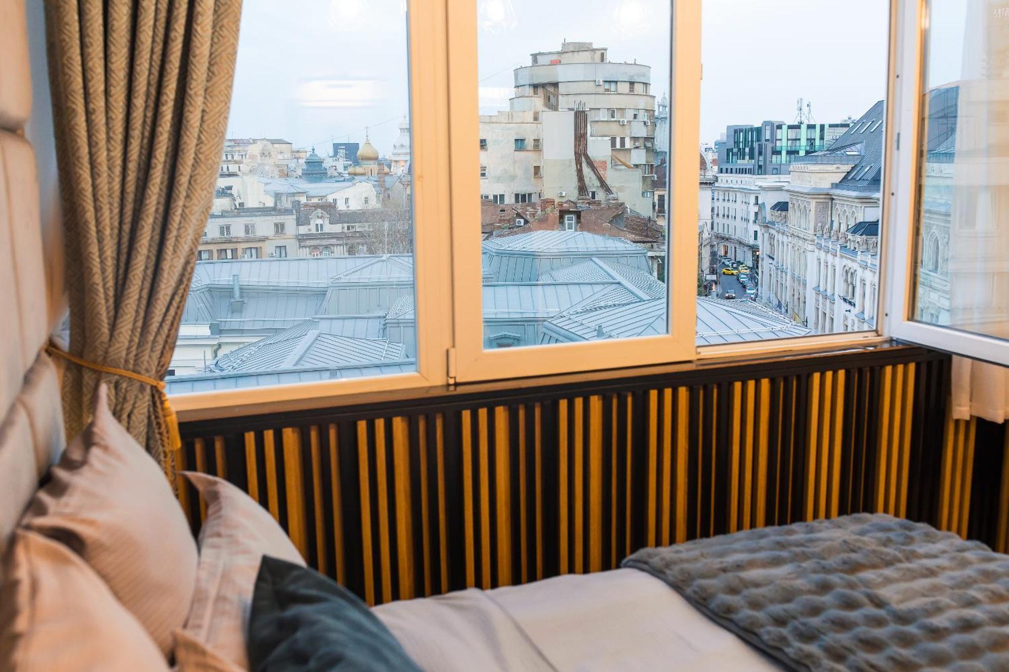 Royalty Apt With City Views On Calea Victoriei Bukarest Exterior foto