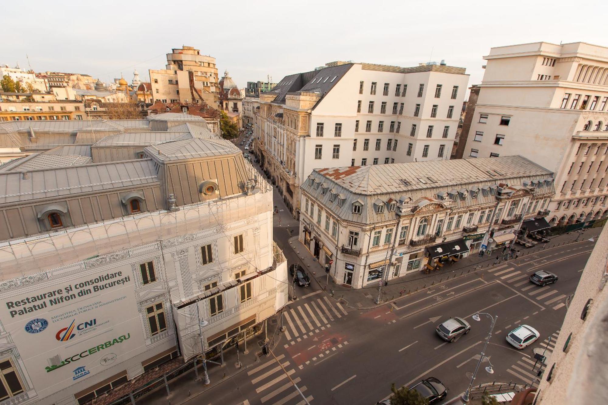 Royalty Apt With City Views On Calea Victoriei Bukarest Exterior foto